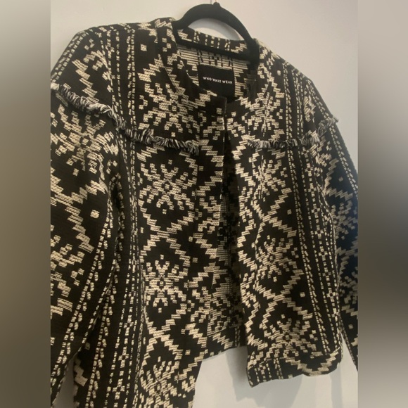 Who What Wear Aztec Blazer Jacket size L - Picture 3 of 7